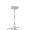 150220266991eb1b83068.jpeg Baty Chandelier, 4 Light Rustic Rattan Round, White Metal 21 Inch