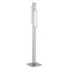 Mora Floor Lamp w Dimmer Switch, 2 Ports, Dual LED, Chrome 61 Inch