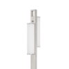 Mora Floor Lamp w Dimmer Switch, 2 Ports, Dual LED, Chrome 61 Inch