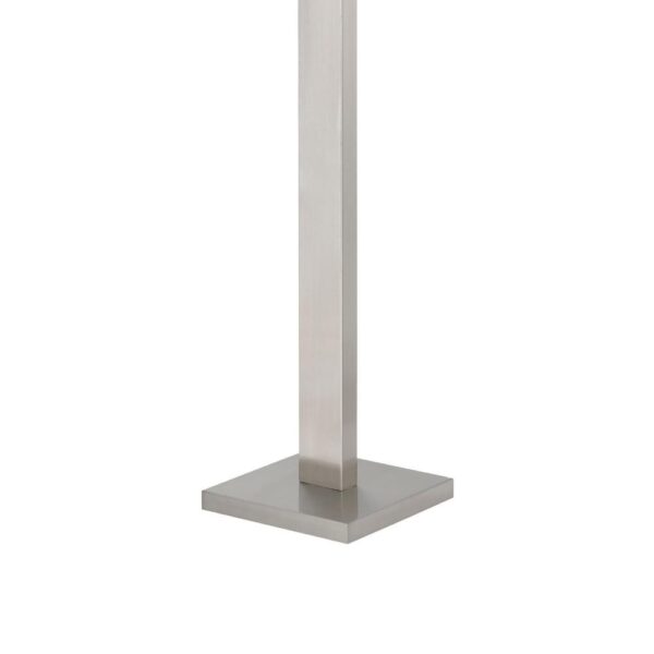 Mora Floor Lamp w Dimmer Switch, 2 Ports, Dual LED, Chrome 61 Inch