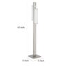 Mora Floor Lamp w Dimmer Switch, 2 Ports, Dual LED, Chrome 61 Inch