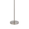 Ano Floor Lamp, Slim Frame, White Drum Shade, Chrome Metal 67 Inch
