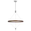 150220266991eb91af9e5.jpeg Erbo 11 Inch Pendant Light Fixture, Dimmable LED, Pine Wood and Chrome