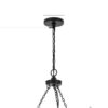150220266991ebf7944fe.jpeg Omy 26 Inch Chandelier, Distressed Wood Wheel Candelabra Design, Black
