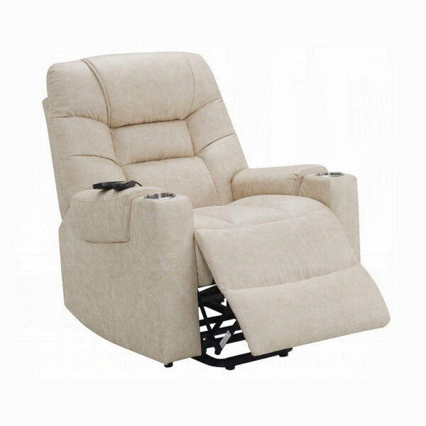 150220266991ecd856c92.jpeg Aira Power Recliner Lift Chair with Heating Massage, Gray Faux Leather