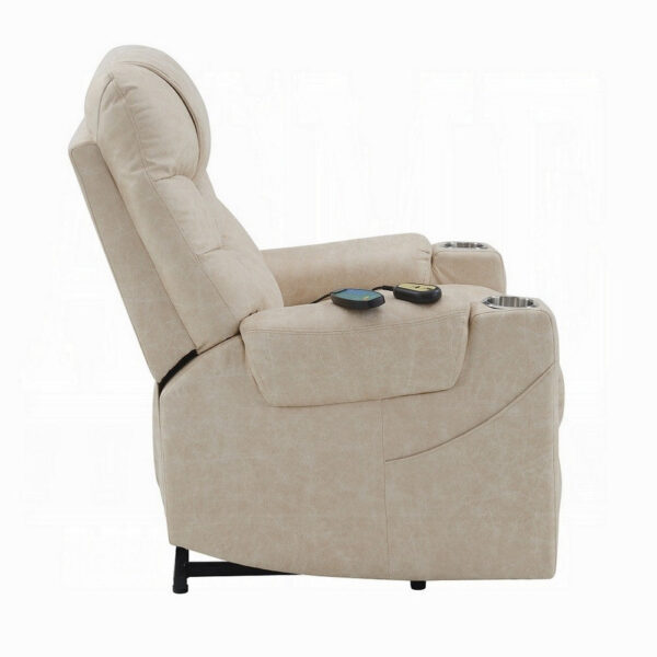150220266991ecdac40f4.jpeg Aira Power Recliner Lift Chair with Heating Massage, Gray Faux Leather