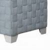 150220266991ed822069e.jpeg Reah Accent Chair, Knitted Light Blue Chenille, White Composite Wood