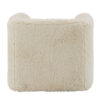 150220266991edabc6cb4.jpeg Savoir Swivel Accent Chair, Modern Soft Furry Beige Fabric, Round Arms
