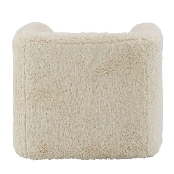150220266991edabc6cb4.jpeg Savoir Swivel Accent Chair, Modern Soft Furry Beige Fabric, Round Arms