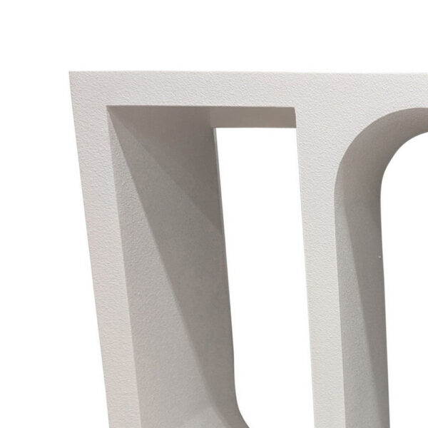 150220266991ee7fd3d9f.jpeg Rectangular Console Table with Wavelike Base, 54 Inch White Wood