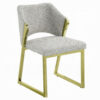 150220266991ef263a122.jpeg Side Dining Chair, Gold Stainless Steel, Gray Soft Teddy Sherpa