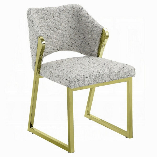 150220266991ef263a122.jpeg Side Dining Chair, Gold Stainless Steel, Gray Soft Teddy Sherpa