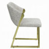150220266991ef2ad238c.jpeg Side Dining Chair, Gold Stainless Steel, Gray Soft Teddy Sherpa