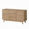 150220266991efad7640d.jpeg Semi Sideboard Buffet Console, 3 Drawers, 2 Cabinets, Oak Brown Wood
