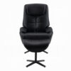 150220266991efcc58ef9.jpeg Nita Swivel Accent Chair with Ottoman, Plush Black Top Grain Leather