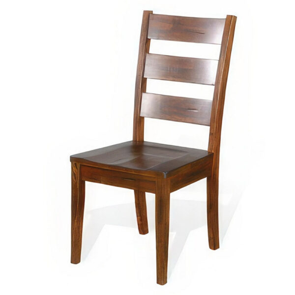 150220266991f15057196.jpeg Reggie Dining Chair Set of 2, Ladderback, Dark Brown Mahogany Wood