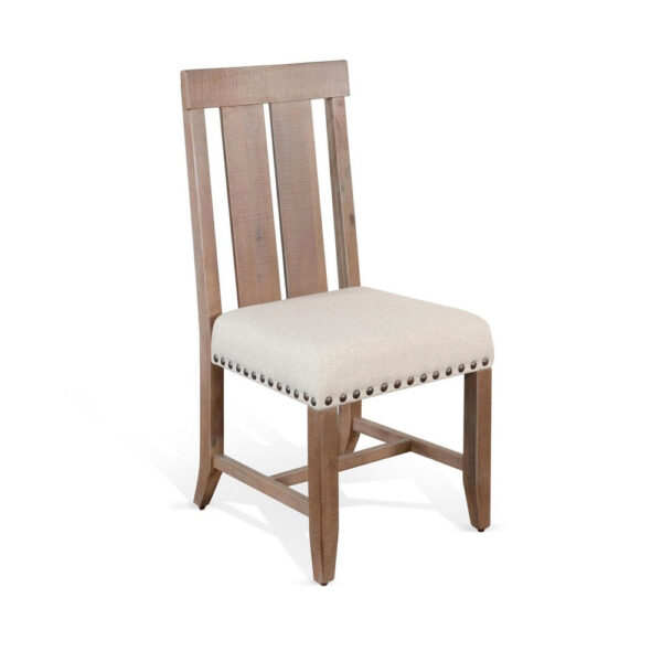 150220266991f1ac71b7b.jpeg Anva Dining Chair Set of 2, Slat Back, White Fabric, Dark Brown Wood