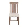 150220266991f1af05f75.jpeg Anva Dining Chair Set of 2, Slat Back, White Fabric, Dark Brown Wood