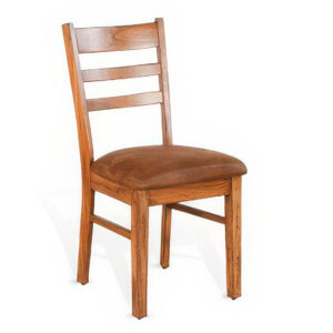 150220266991f1e81755d.jpeg Marv Dining Chair Set of 2, Ladderback, Saddle Seat, Light Brown Wood