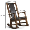 150220266991f32fa4cbb.jpeg Jenne Rocking Chair, Faux Leather Seat and Back, Antique Dark Brown