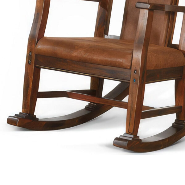 150220266991f343cffd0.jpeg Odel Rocking Chair, Faux Leather Seat and Back, Dark Chocolate Brown