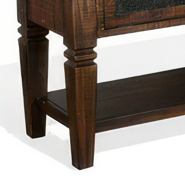 Flint Sideboard Buffet Console, 2 Doors, 3 Drawer, Shelf, Rustic Brown