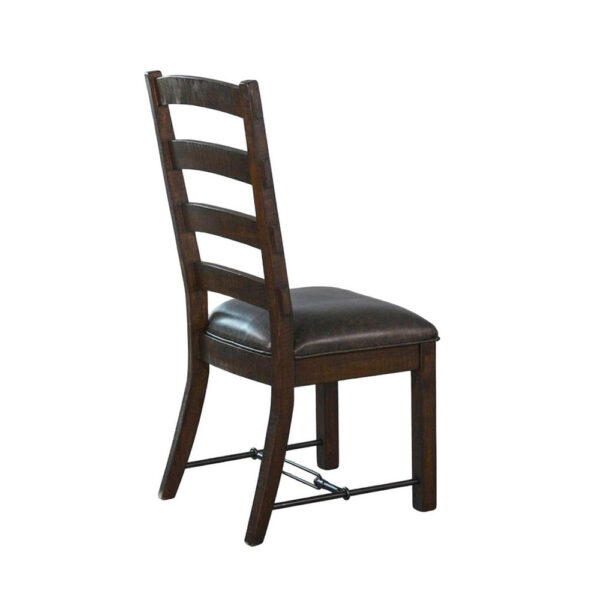 150220266991f56229d39.jpeg Flint Dining Side Chair Set of 2, Fabric, Dark Brown Mahogany, 19 Inch