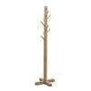 Rena Coat, Hat Tree Stand, 8 Wood Stems, 72 Inch Light Brown Mahogany
