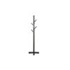 Rena Coat, Hat Rack Stand, 8 Wood Stems, 72 Inch Rustic Black Mahogany