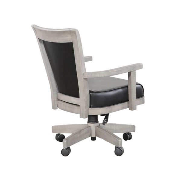 150220266991f707172cc.jpeg Zeka Game Chair with Wheels, Tilt, Swivel and Gas Lift, Gray Mahogany