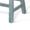 Rena Counter Height Bench, 33 Inch Seagrass Green Mahogany Wood Frame