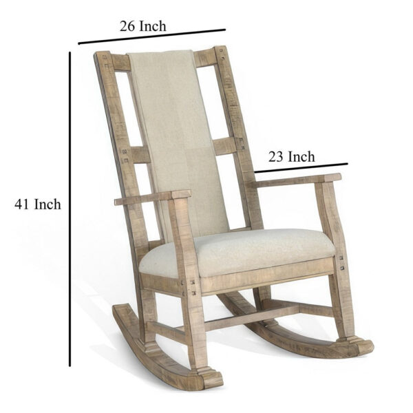 150220266991f7de5d112.jpeg Rena Rocking Chair, Cushion Seat and Back, Brown Mahogany Mindy Wood