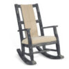 150220266991f7e2ed552.jpeg Rena Rocking Chair, Cushion Seat and Back, Black Mahogany Mindy Wood
