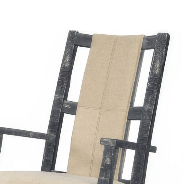 150220266991f7e5b92da.jpeg Rena Rocking Chair, Cushion Seat and Back, Black Mahogany Mindy Wood
