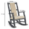 150220266991f7e8ef673.jpeg Rena Rocking Chair, Cushion Seat and Back, Black Mahogany Mindy Wood