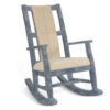 150220266991f7ecd5f56.jpeg Rena Rocking Chair, Cushion Seat and Back, Blue Mahogany Mindy Wood