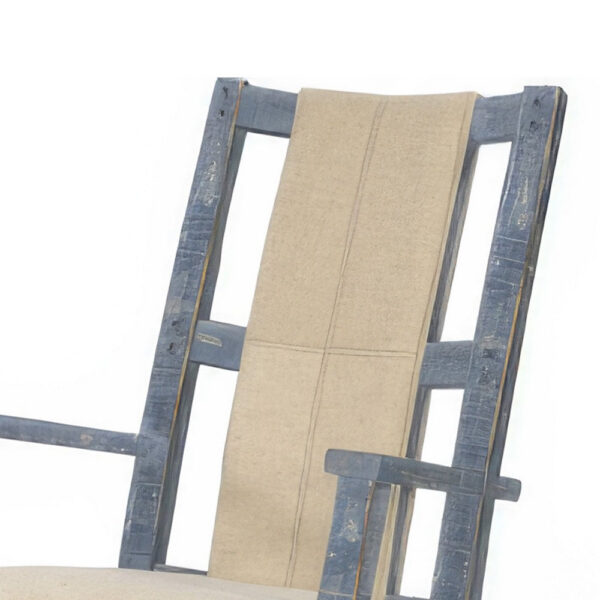 150220266991f7f01648a.jpeg Rena Rocking Chair, Cushion Seat and Back, Blue Mahogany Mindy Wood