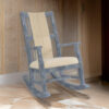 150220266991f7f4b3ba7.jpeg Rena Rocking Chair, Cushion Seat and Back, Blue Mahogany Mindy Wood