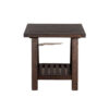 150220266991f8429a124.jpeg Anva Side End Table, Dark Brown Mahogany, Shelf, Rectangular 24 Inch