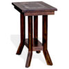 Odel Accent Chairside Table, Dark Brown Mahogany, Rectangular 25 Inch