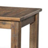 Flint Side End Table, Dark Brown Mahogany Wood Frame, 22 Inch Square