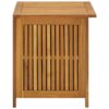 Outdoor Storage Box Table, Acacia Wood with Flip Top, Slatted Frame