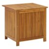 Outdoor Storage Box Table, Acacia Wood with Flip Top, Slatted Frame