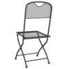 150220266991f908c3b83.jpeg Outdoor Patio Folding Dining Chair Set of 4, Dark Gray Mesh Metal