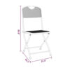 150220266991f90c33bd8.jpeg Outdoor Patio Folding Dining Chair Set of 4, Dark Gray Mesh Metal