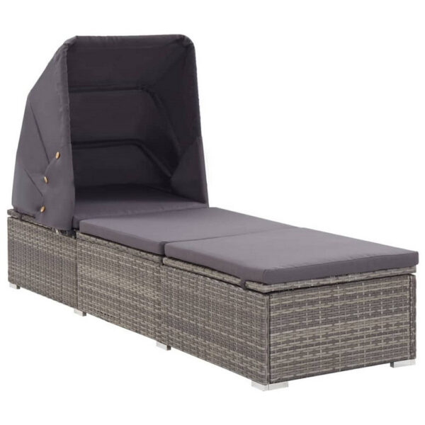 150220266991fb737b35f.jpeg Casey Sun Chaise Lounger with Canopy, Cushion, Gray Rattan, 77 Inch