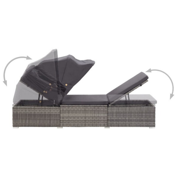150220266991fb7b6edb8.jpeg Casey Sun Chaise Lounger with Canopy, Cushion, Gray Rattan, 77 Inch