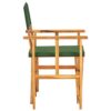 150220266991fd850f633.jpeg Folding Director's Chairs Set of 2, X Shape Base, Acacia Wood, Green