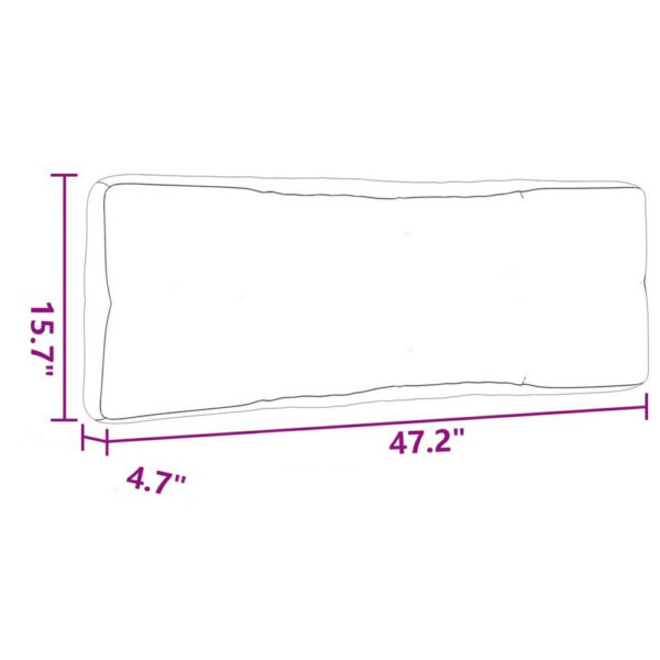 150220266991fdc43c8dd.jpeg 5pc Pallet Cushions For Bench, 47 Inch, Tufted Stitched Cream Fabric