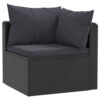 150220266991fef6bd1fe.jpeg 2pc Outdoor Modular Loveseat Set, Black Cushions, Poly Rattan, Steel
